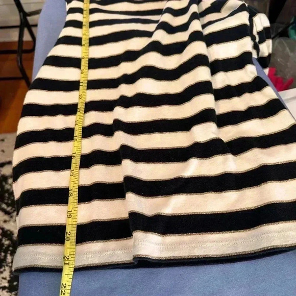 Talbots Black and Gold Crew Neck Long Sleeve T-Shirt - Picture 5 of 5